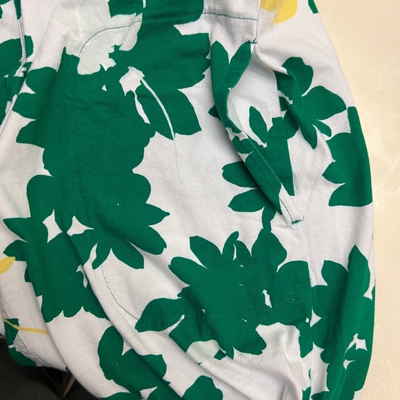Liz Claiborne green/white flowered Tshirt dress with pockets - size M - Picture 5 of 7